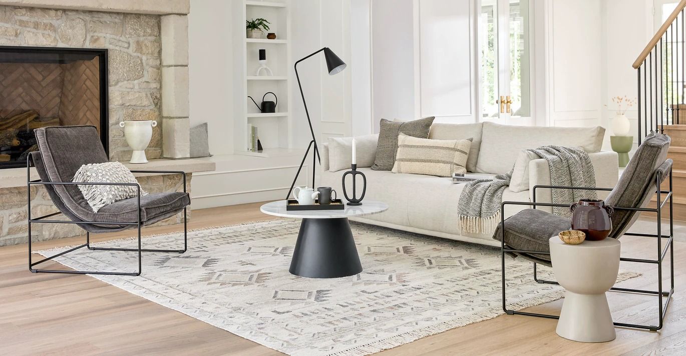 Entin Geo Gray Lounge Chair thumbnail 2