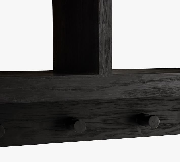 Folsom Entryway Wall Shelf with Hooks Charcoal thumbnail 5