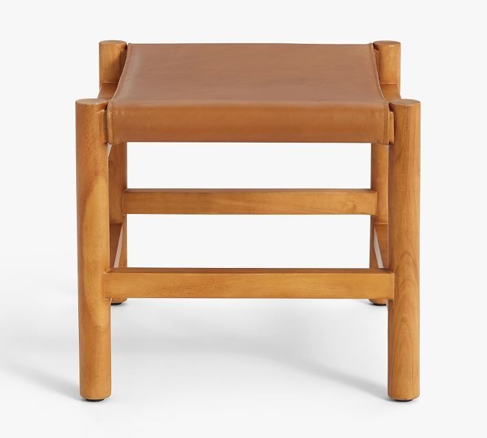 Danish Leather Sling Stool thumbnail 5