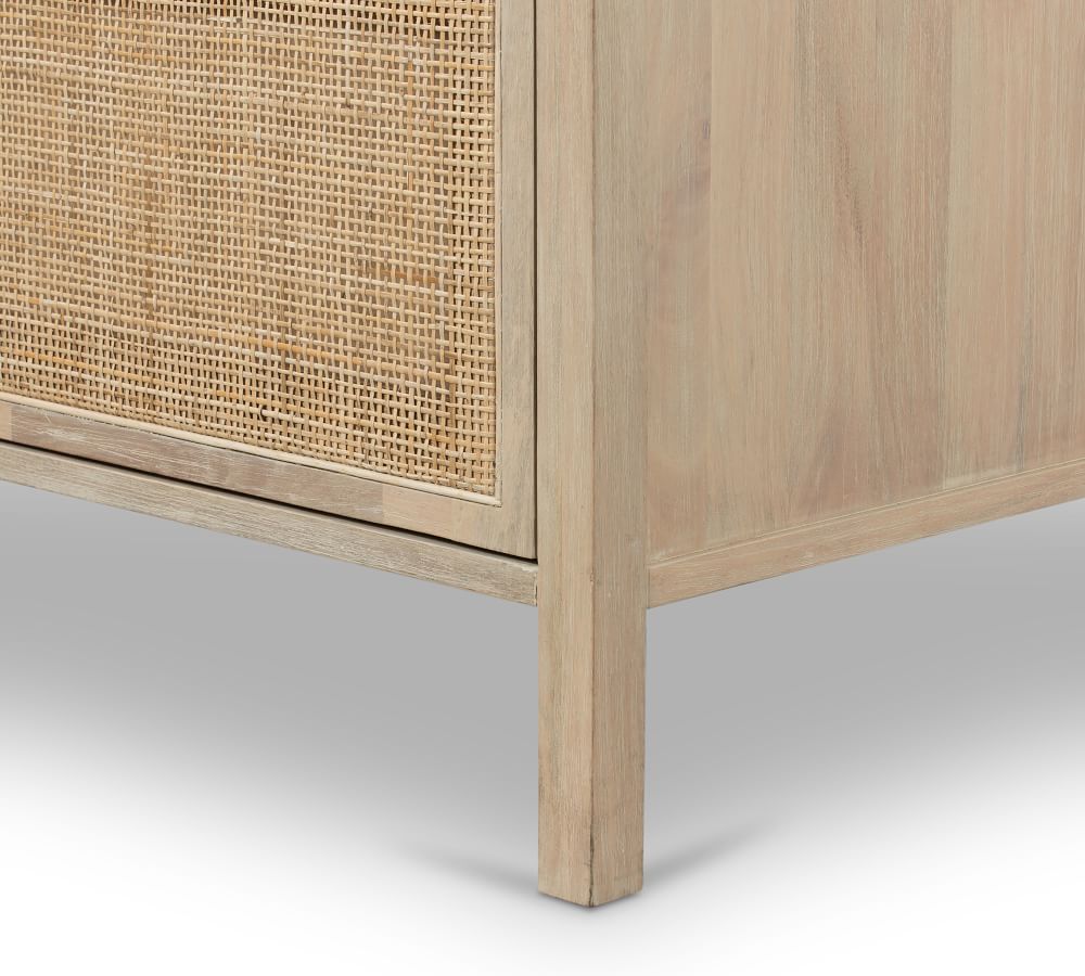 Dolores Cane 3 Drawer File Cabinet thumbnail 3