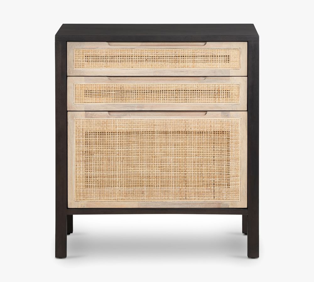 Dolores Cane 3 Drawer File Cabinet thumbnail 2