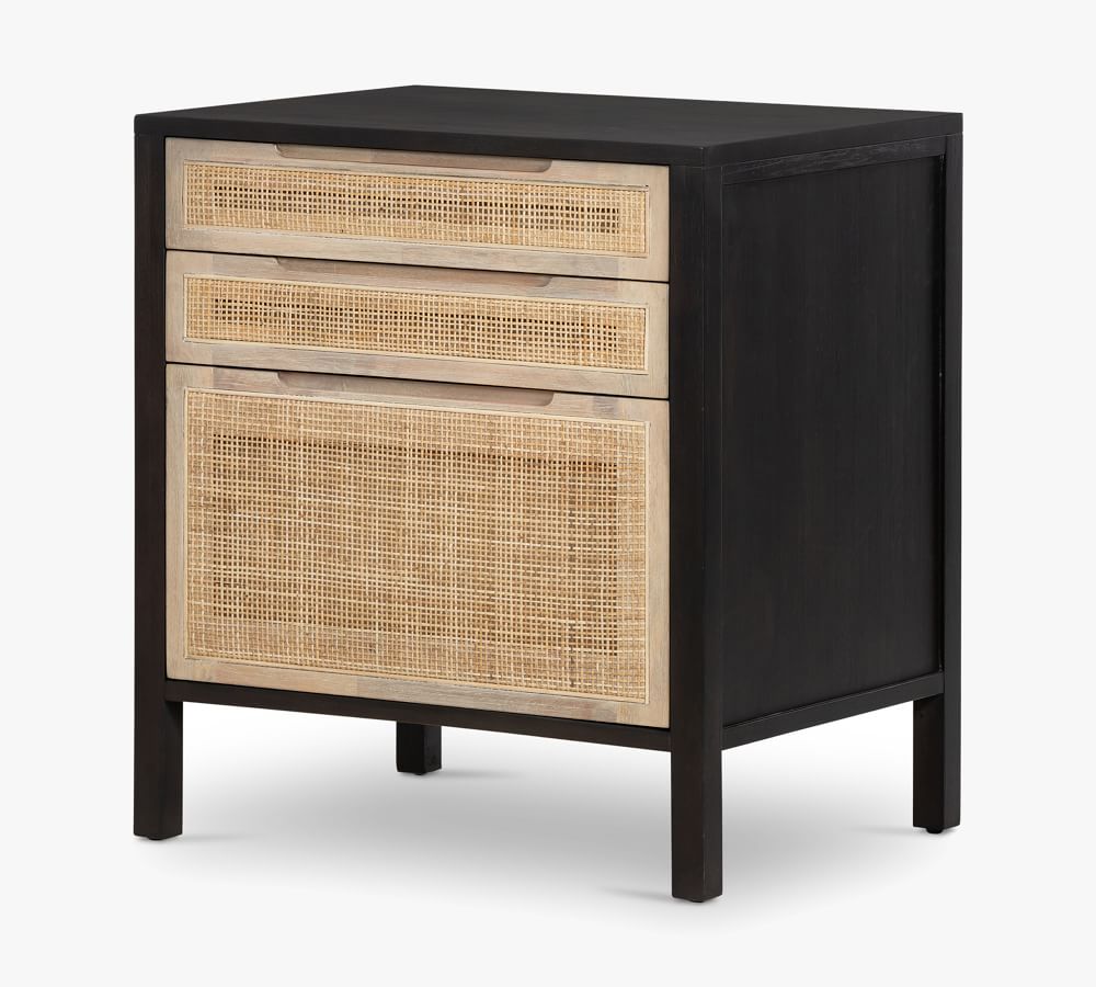 Dolores Cane 3 Drawer File Cabinet thumbnail 3