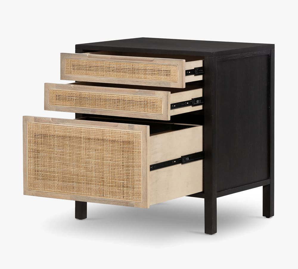 Dolores Cane 3 Drawer File Cabinet thumbnail 6