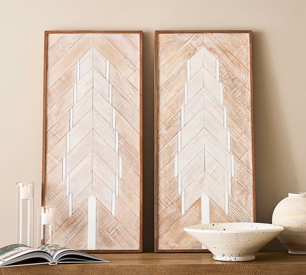 Planked Pine Wall Art With Frame thumbnail 3