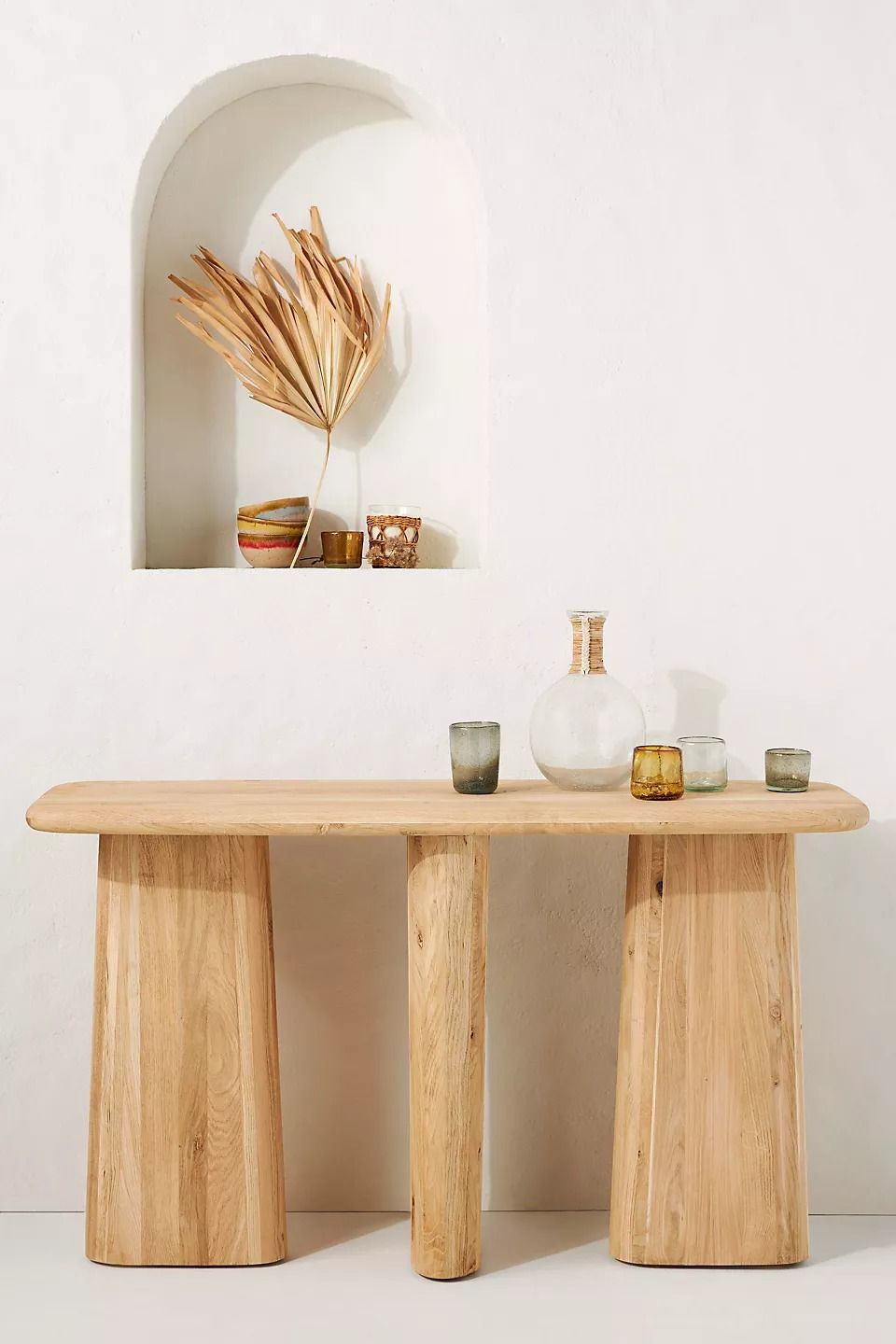 Kalle Sculptural Oak Console thumbnail 2