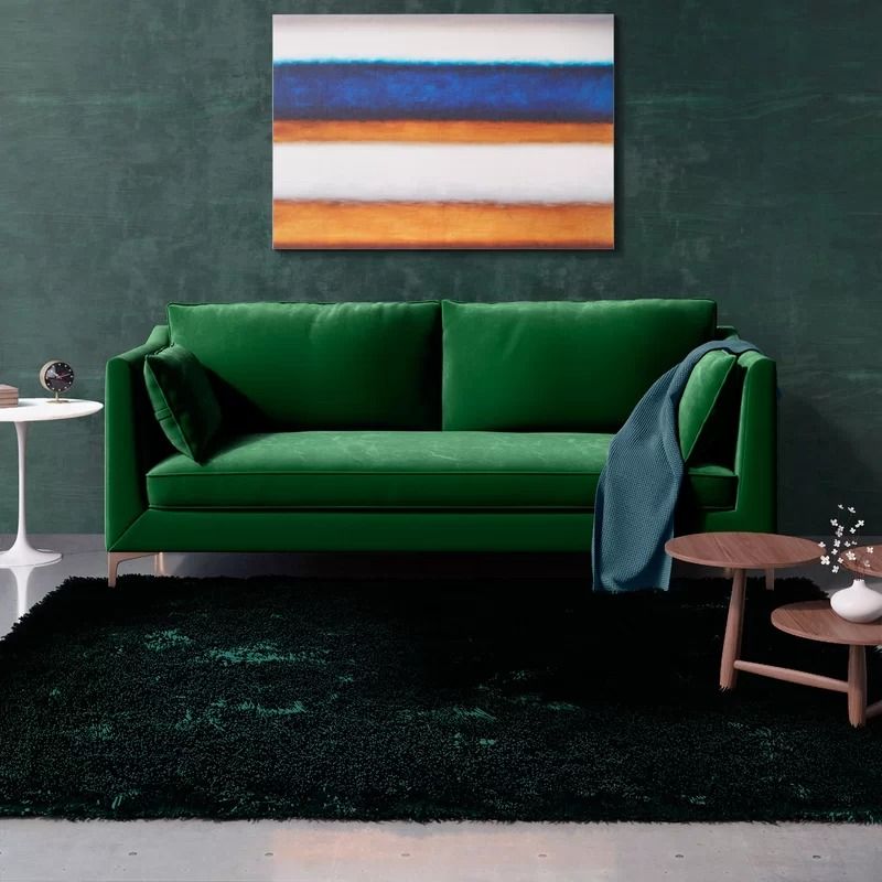 Analayah Velvet Sofa thumbnail 2