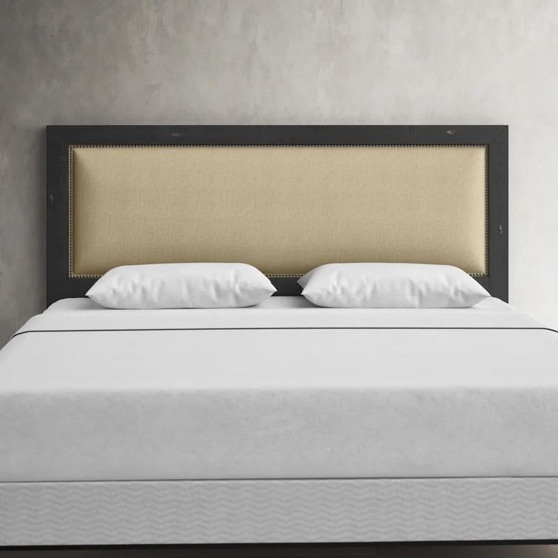 Lockridge Upholstered Solid Wood Panel Headboard King thumbnail 3