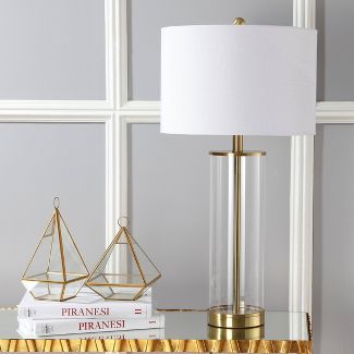 Glass Collins Table Lamp Brass thumbnail 2