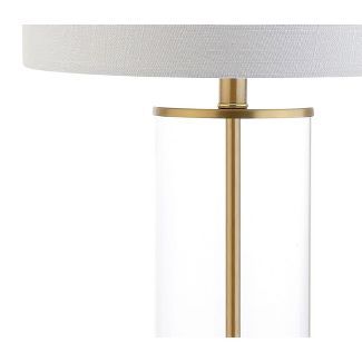 Glass Collins Table Lamp Brass thumbnail 3