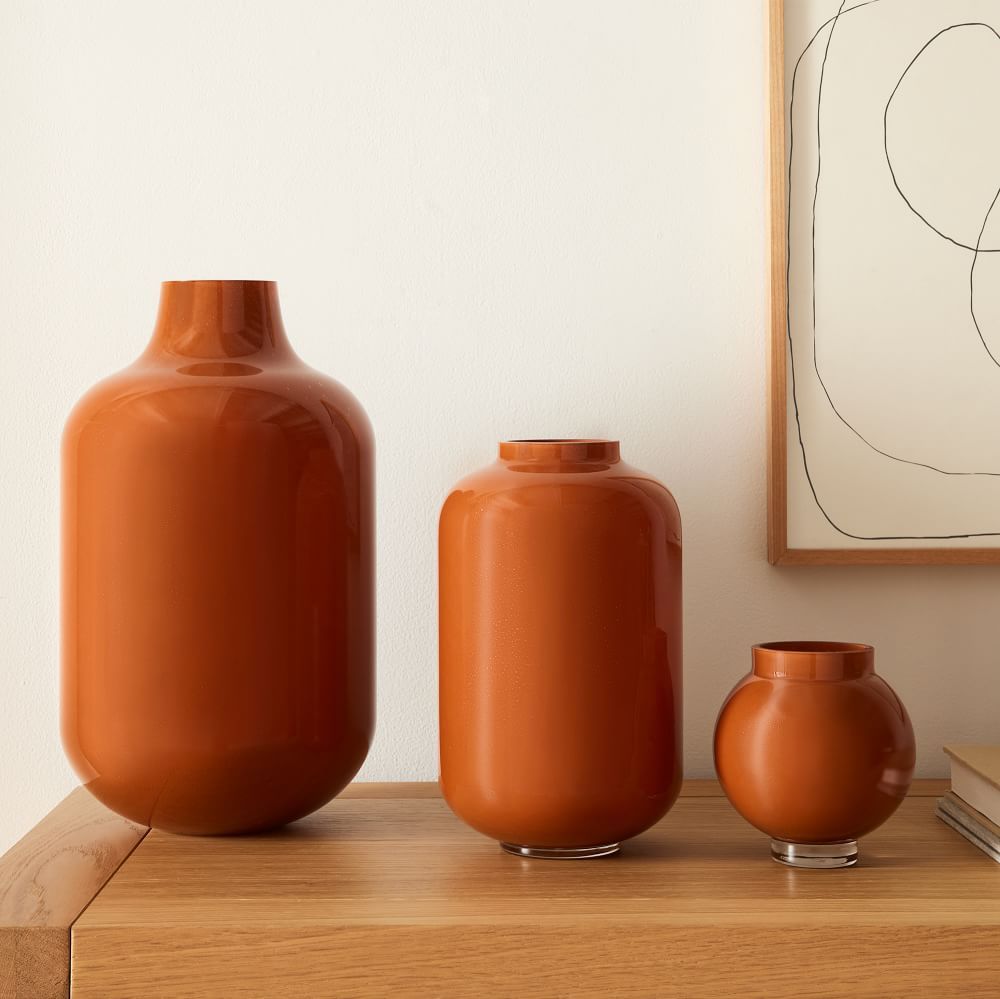 Mari Glass Vases - Rust thumbnail 3