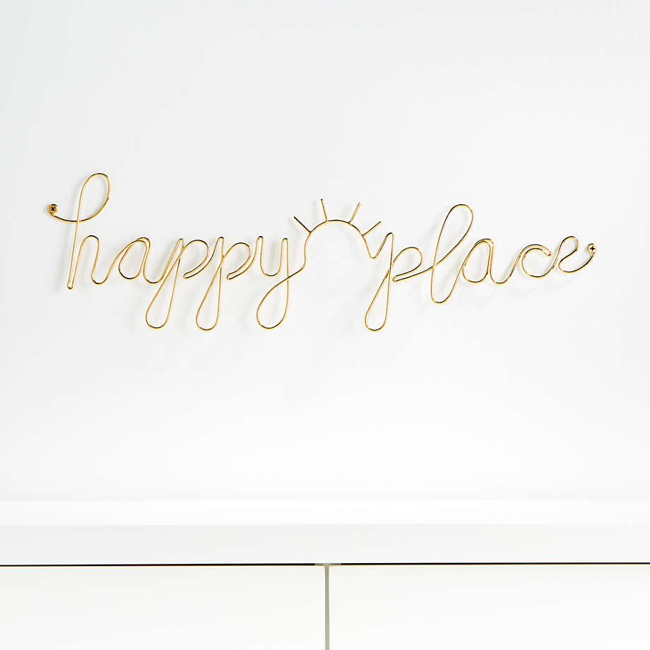 Happy Place Wire Wall Decor thumbnail 2