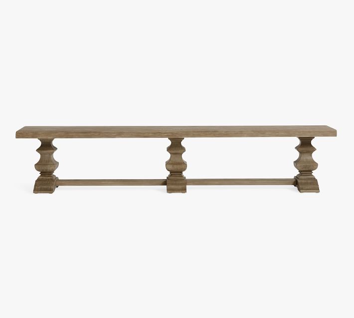 Banks Dining Bench Gray Wash thumbnail 4