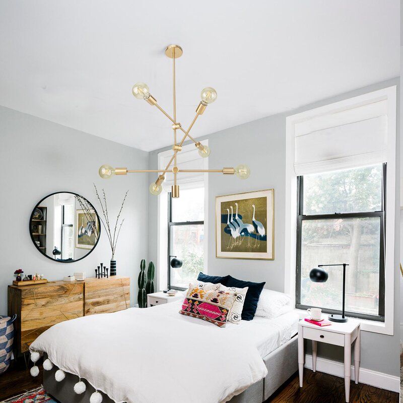 Dycus Light Sputnik Modern Linear Chandelier thumbnail 4