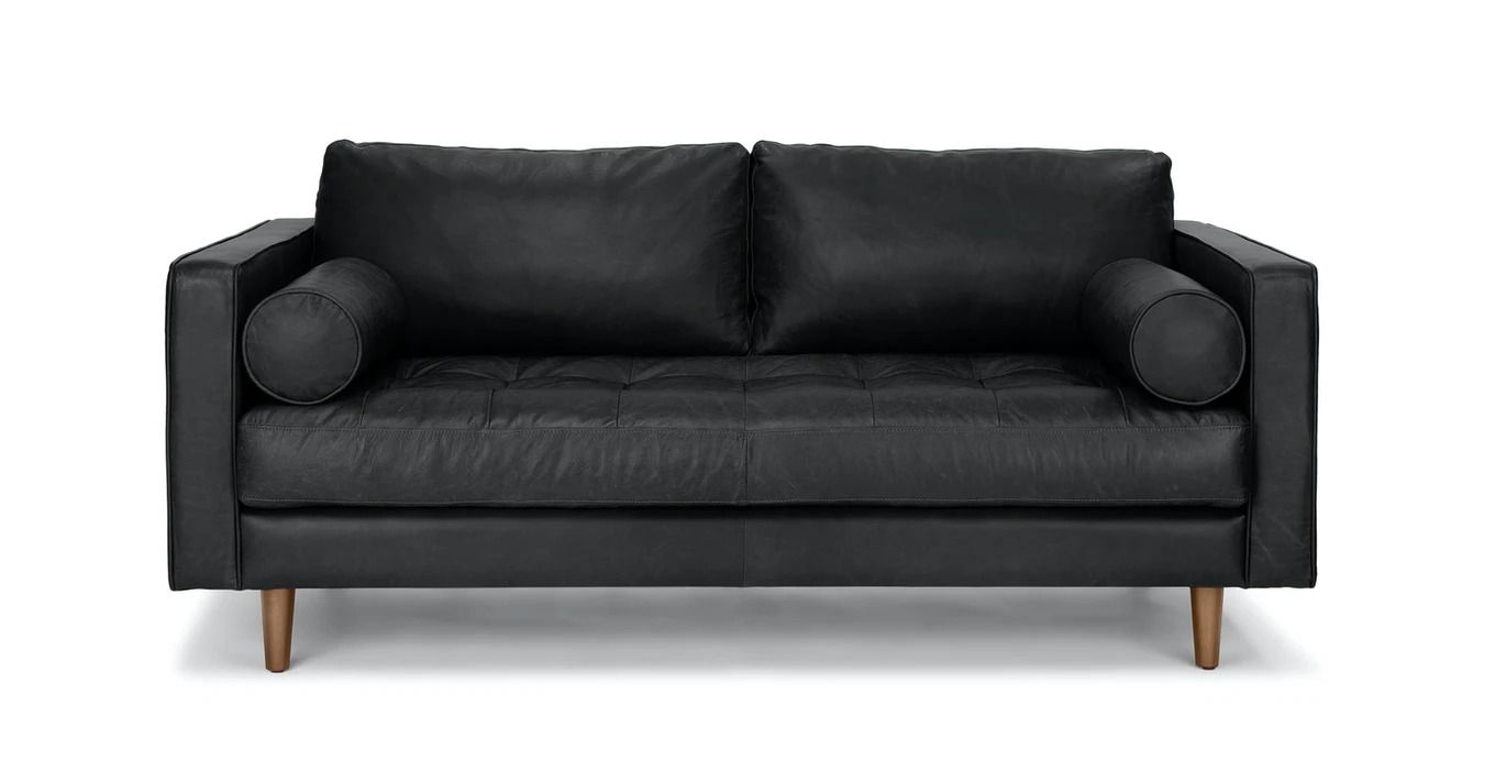Sven Oxford Black 72" Sofa thumbnail 3