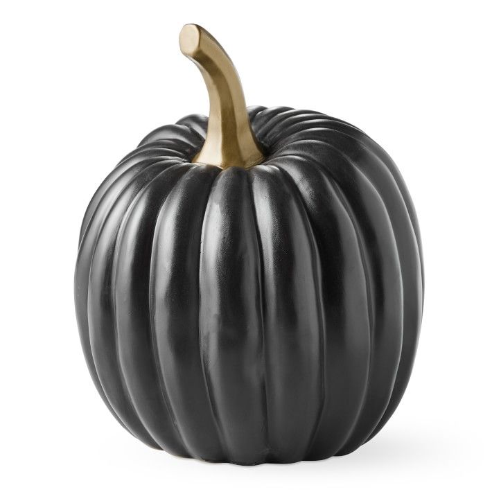 Decorative Black And Gold Pumpkins thumbnail 2
