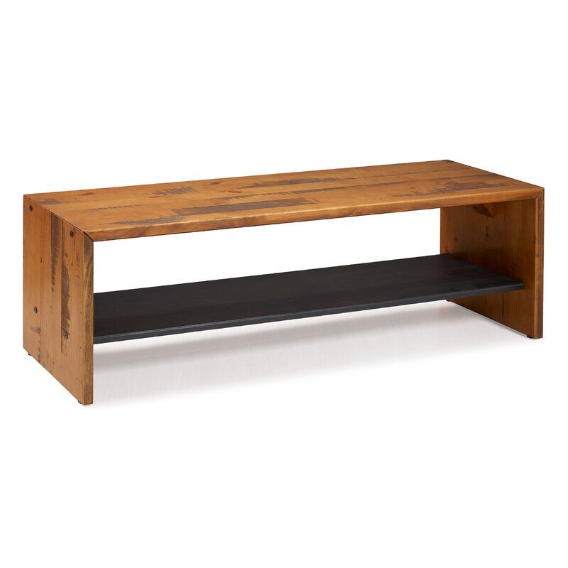 Arocho Wood Shelves Storage Bench thumbnail 2