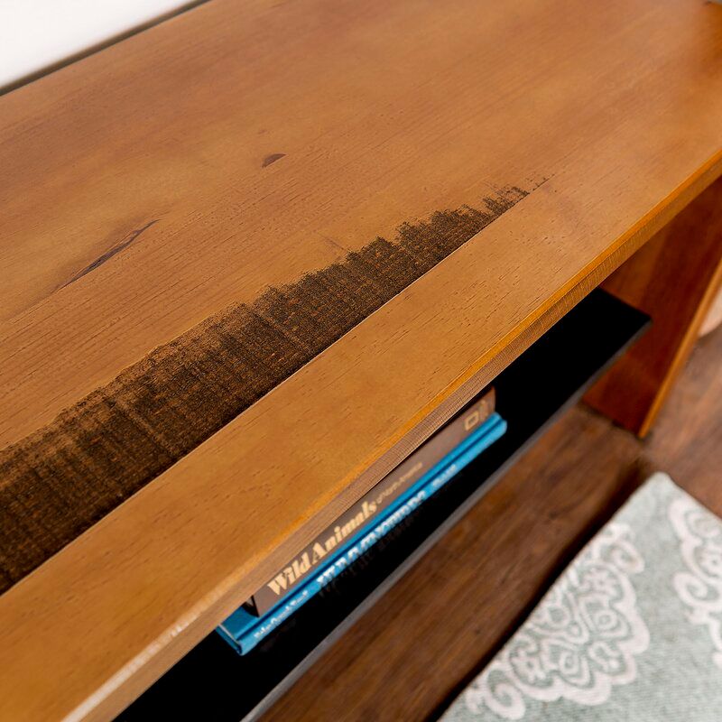 Arocho Wood Shelves Storage Bench thumbnail 4