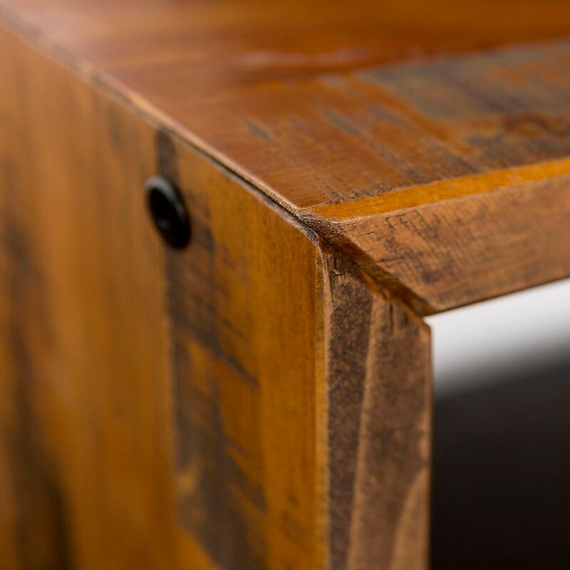Arocho Wood Shelves Storage Bench thumbnail 5