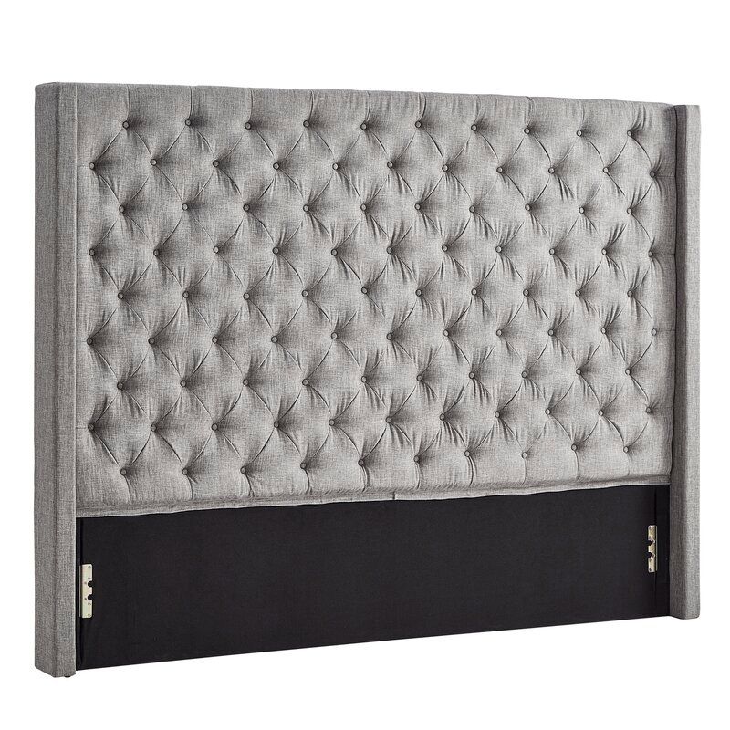 Cassville Upholstered Wingback Headboard thumbnail 2