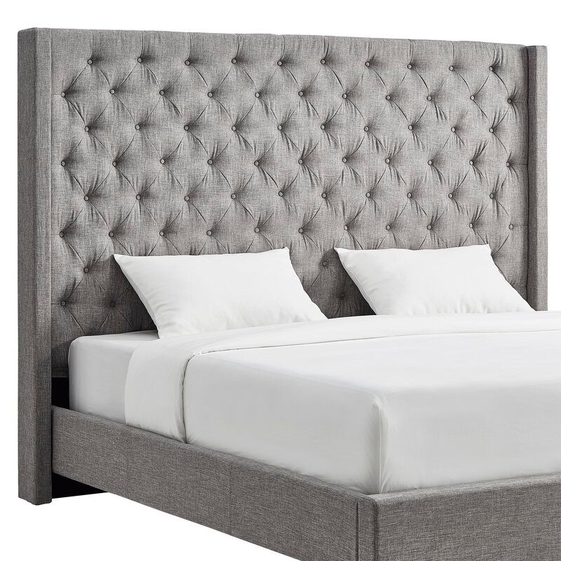 Cassville Upholstered Wingback Headboard thumbnail 4
