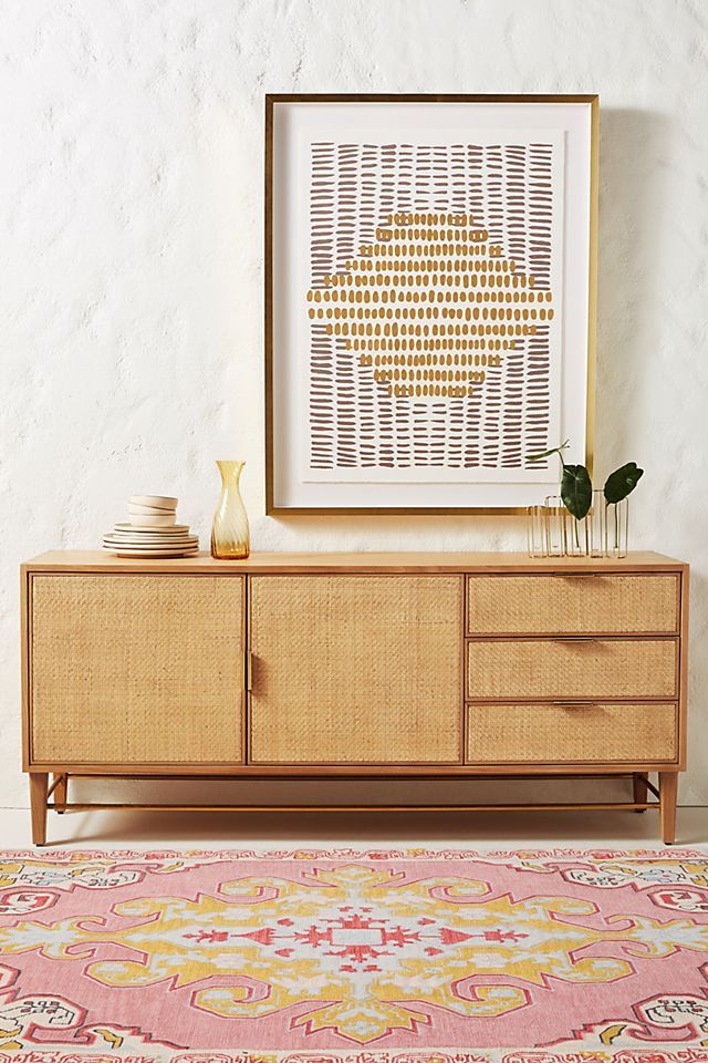 Wallace Cane and Oak Sideboard Neutral thumbnail 4