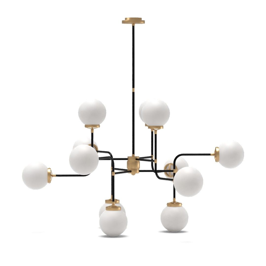 Mid Century Parlor Chandelier thumbnail 2