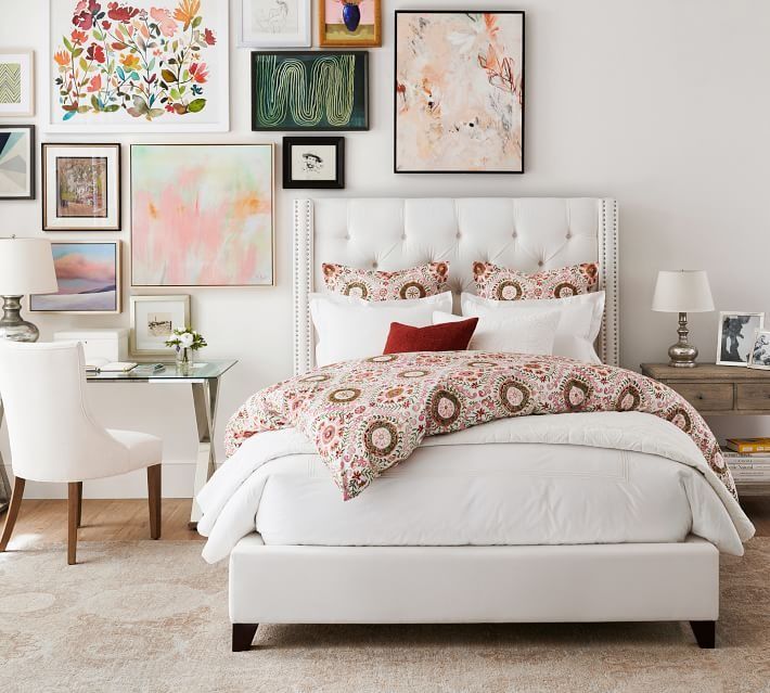 Harper Tufted Upholstered Tall Bed thumbnail 2