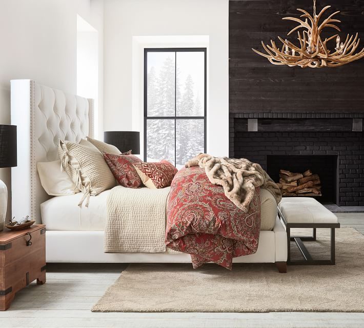 Harper Tufted Upholstered Tall Bed thumbnail 3