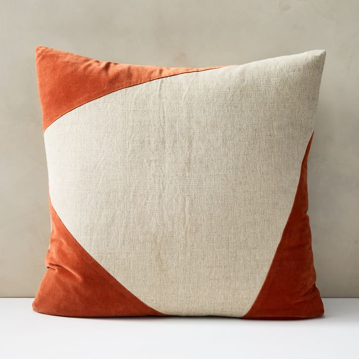 Cotton Linen Velvet Corners Pillow Cover no insert thumbnail 2