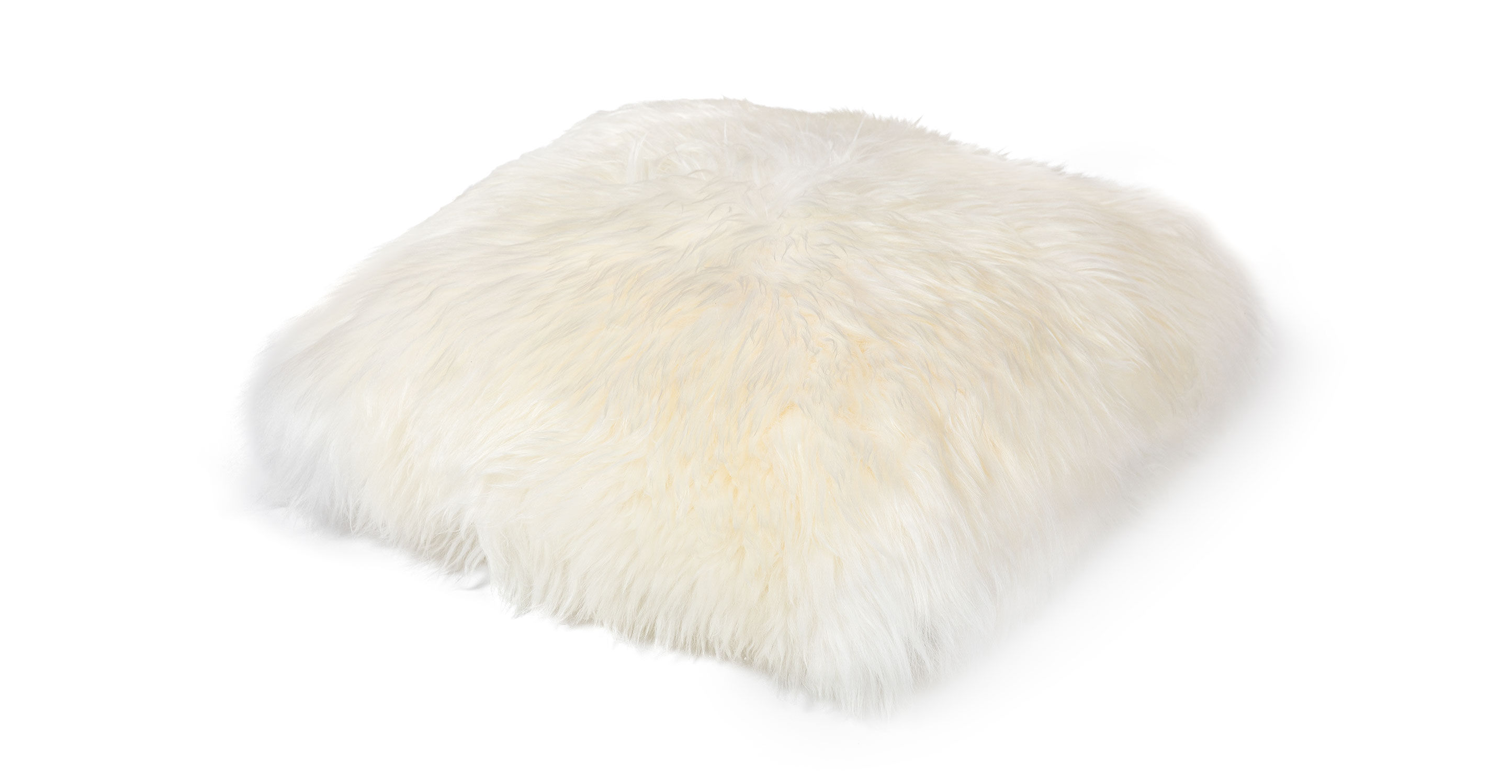 Lanna Ivory Sheepskin Pillow thumbnail 2
