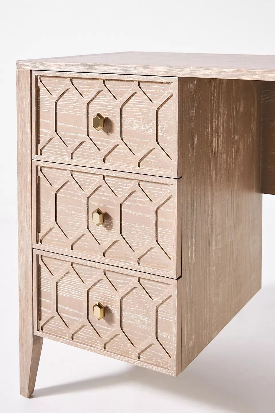 Textured Trellis Desk Grey thumbnail 3