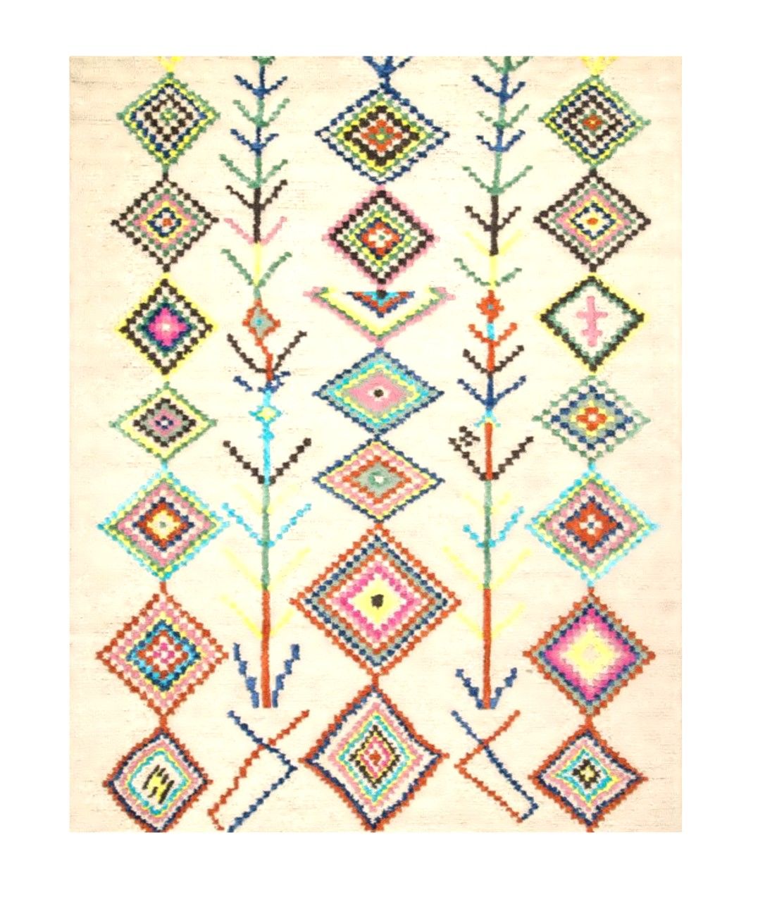 Agostini Southwestern Handmade Tufted Wool Rug 7'6"x9'6" thumbnail 4
