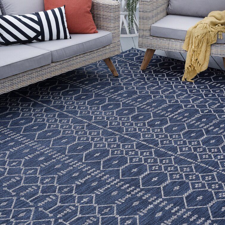 Harlee Geometric Area Rug 7'10'' x 10'3'' thumbnail 2