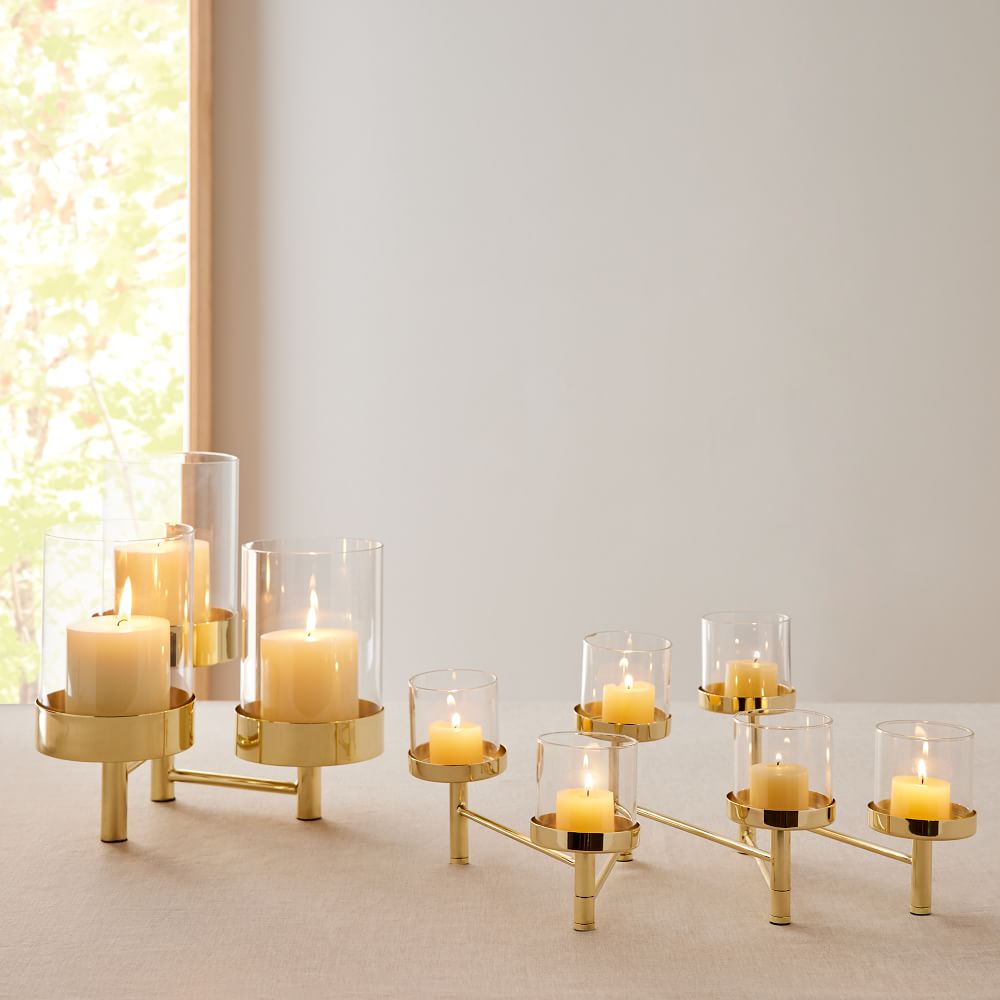 Cortlandt Centerpiece Candle Holder 6 Votive - Polished Brass thumbnail 3
