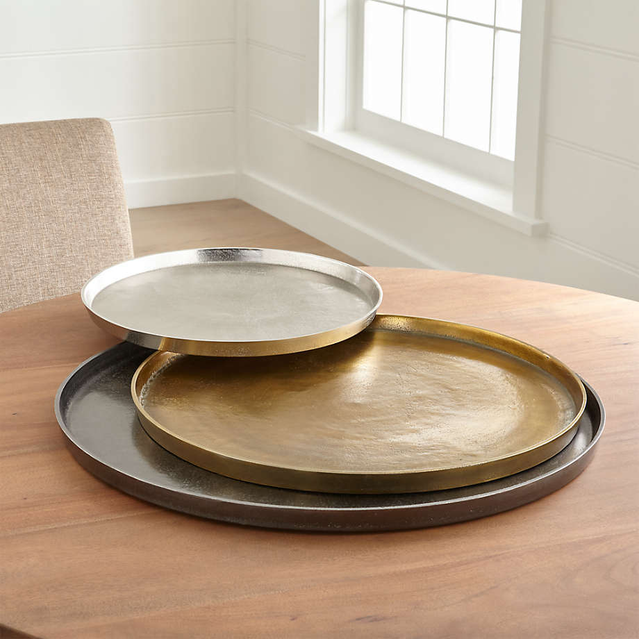 Element Metal Antiqued Brass Tray thumbnail 3