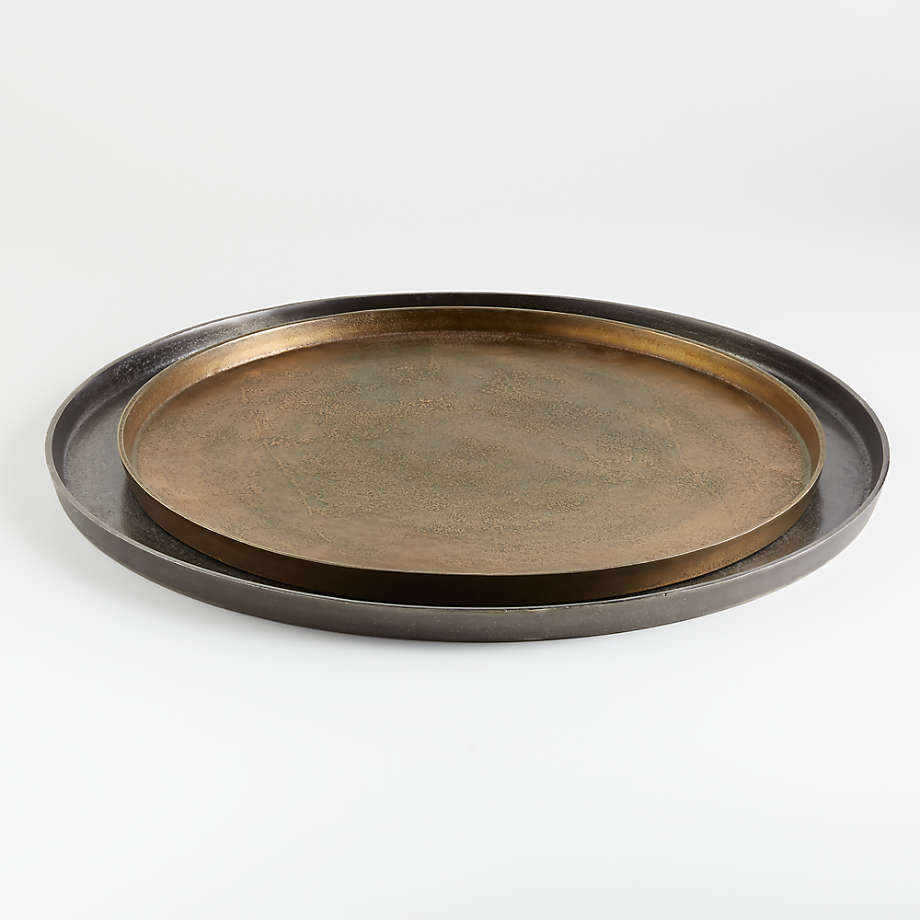Element Metal Antiqued Pewter Tray thumbnail 2