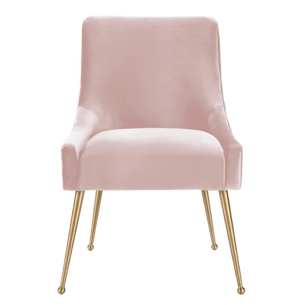 Bianca Blush Velvet Side Chair thumbnail 4