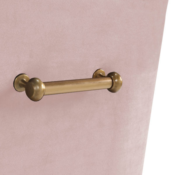 Bianca Blush Velvet Side Chair thumbnail 6
