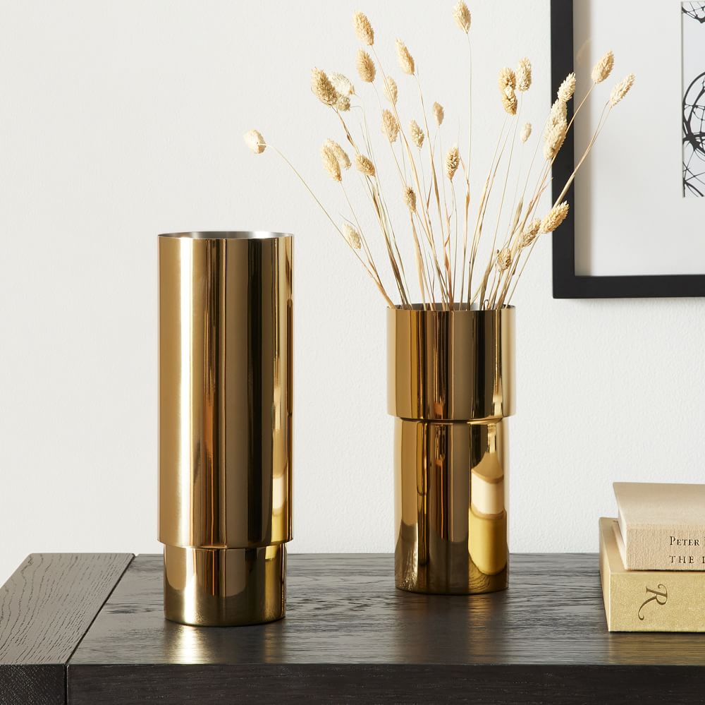 Brass Tube Vases thumbnail 2