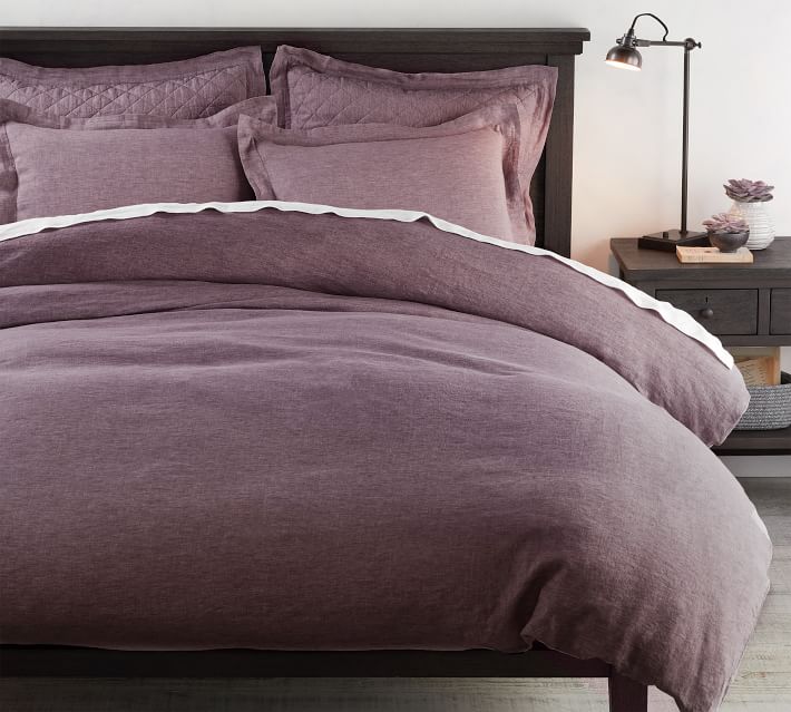 Fig Belgian Flax Linen Duvet Cover FullQueen thumbnail 2