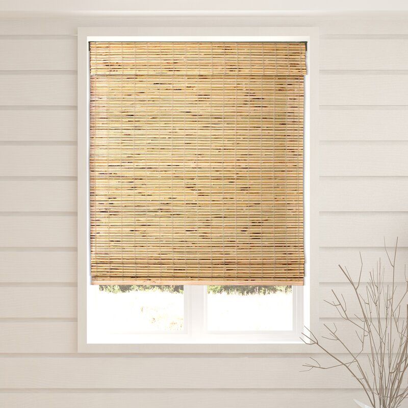 Aymeric Tuscan Semi Sheer Brown Roman Shade thumbnail 2