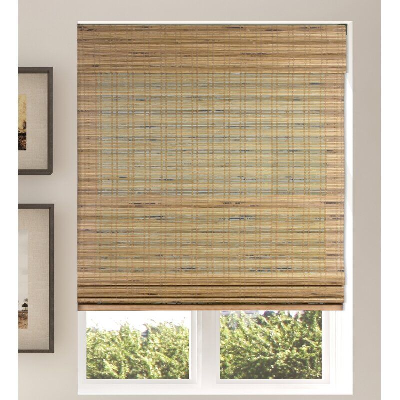 Aymeric Tuscan Semi Sheer Brown Roman Shade thumbnail 3