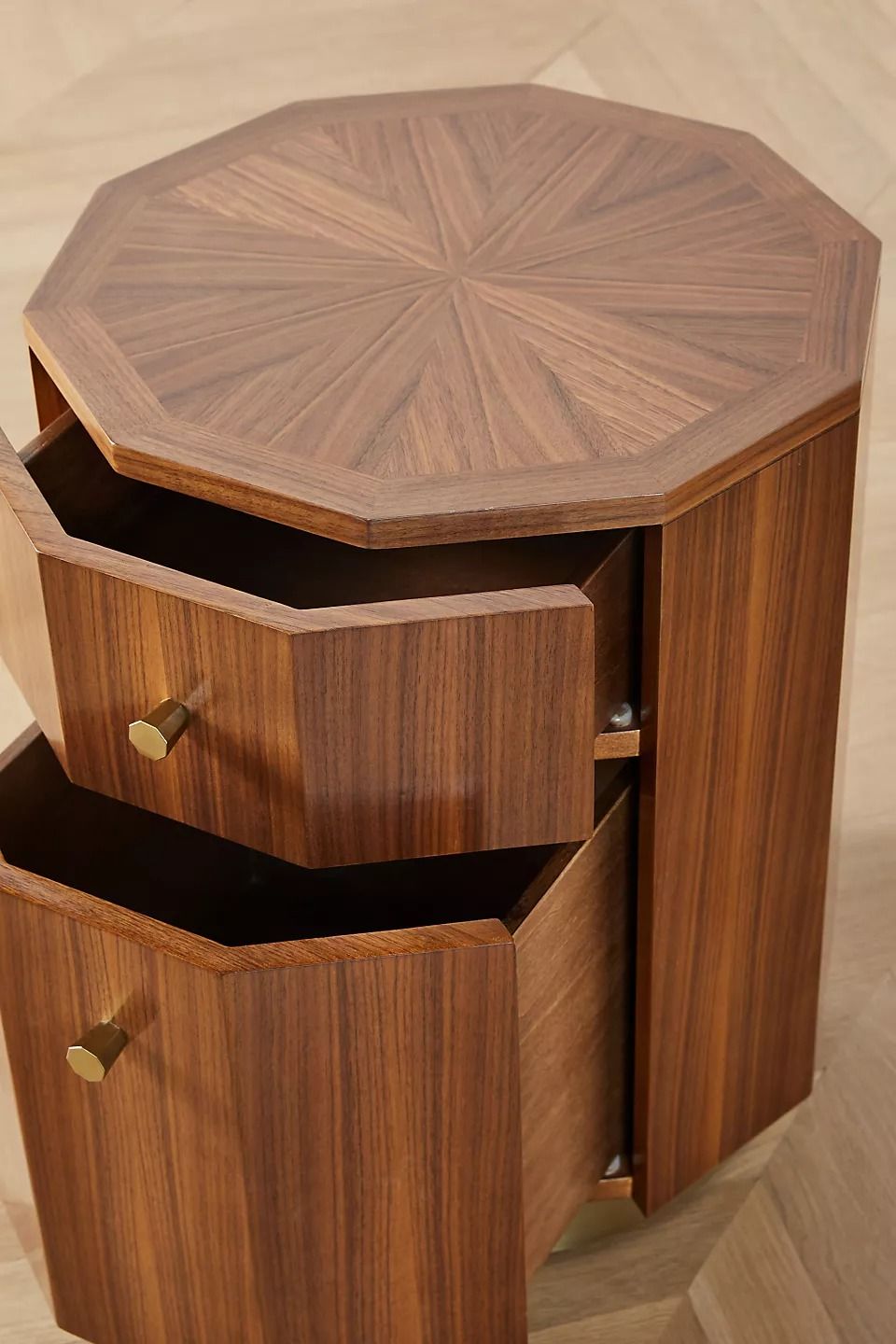 Quillen Marquetry Side Table thumbnail 3