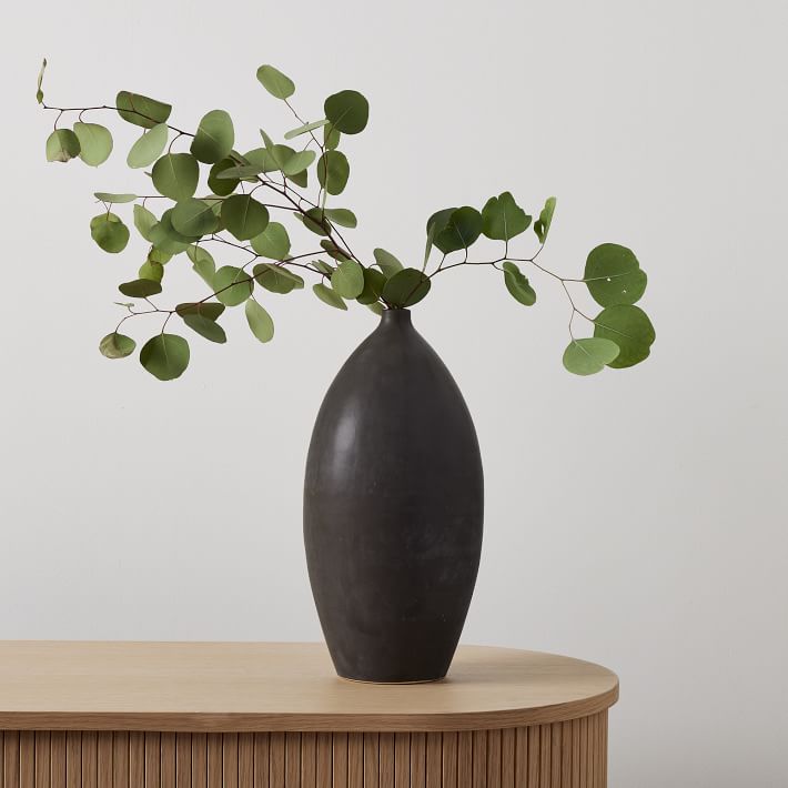 Crackle Glazed Ceramic Vases Oval thumbnail 2