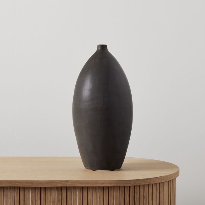 Crackle Glazed Ceramic Vases Oval thumbnail 3