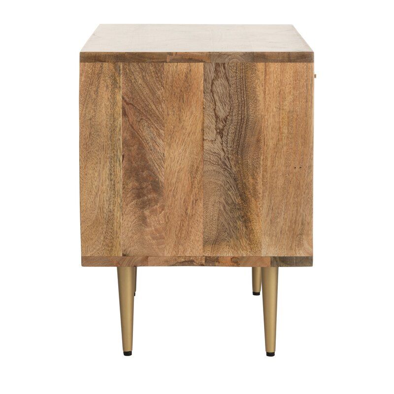 Leni Solid Wood Nightstand thumbnail 2