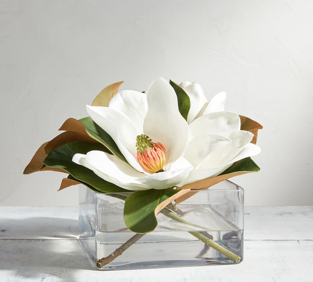 Faux Magnolias Composed Arrangement thumbnail 3