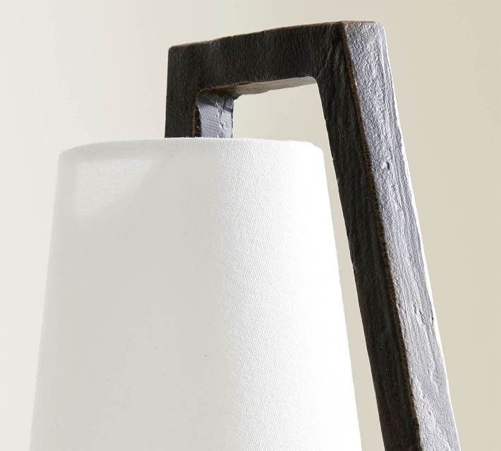 Carson Forged Iron Floor Lamp with Shade Bronze thumbnail 5