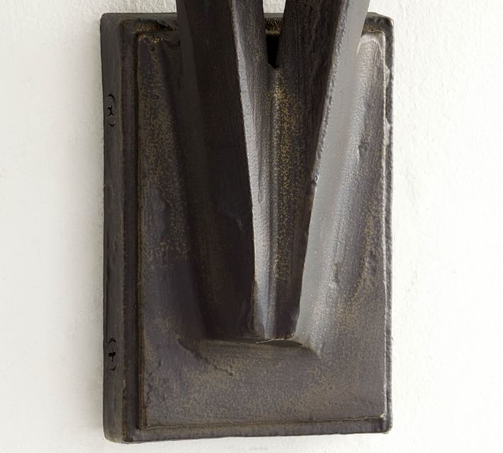 Carson Forged Iron Double Sconce Bronze thumbnail 4