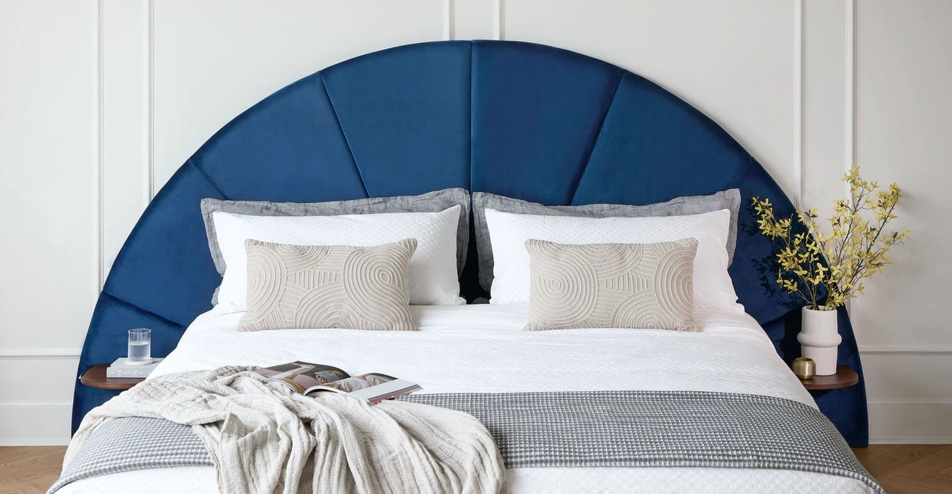 Almelo Palisade Blue King Headboard thumbnail 2
